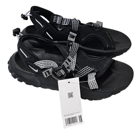 Nike Women's Oneanta Sandals, Black/Pure Platinum/Wolf Grey, Size 6 - Picture 4 of 4